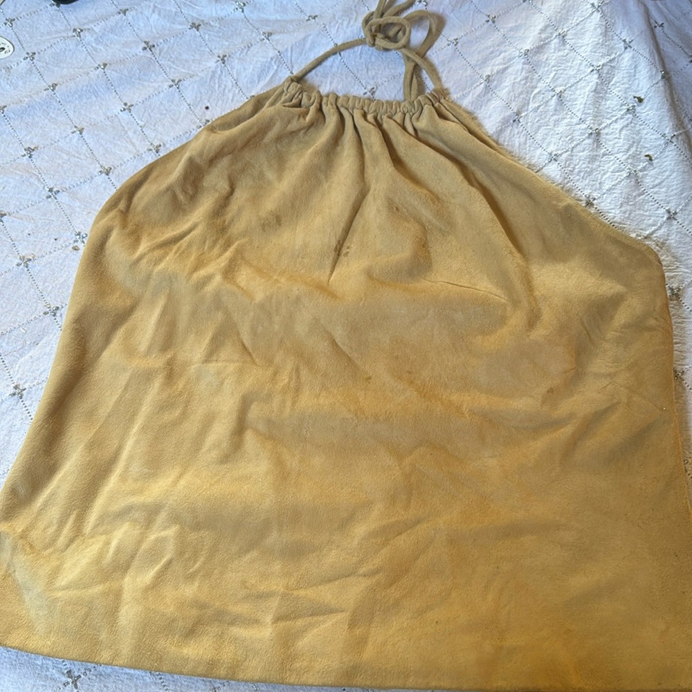 Dana Buchman suede halter top